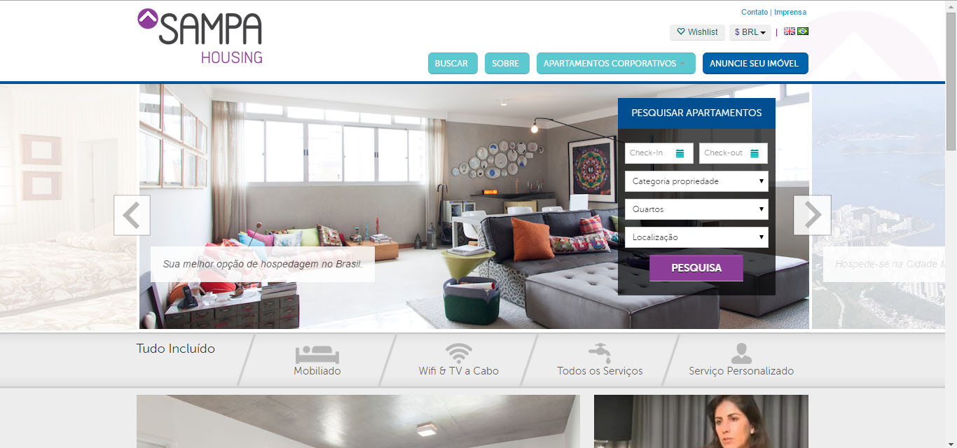 Image: Sampa Housing: aluguel de apartamentos mobiliados para estrangeiros